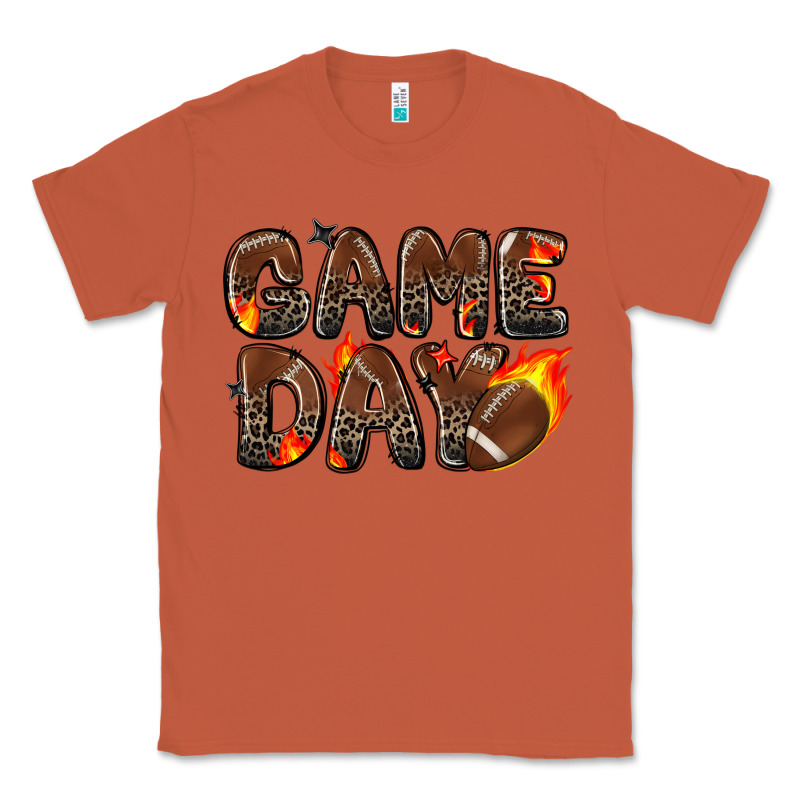 Game Day Football Leopard Classic Tee by Zillion Design Studio | Teevron