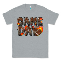 Heather Grey game day football leopard Classic Tee - Zillion Design Studio