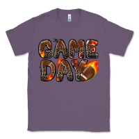 Lavender game day football leopard Classic Tee - Zillion Design Studio