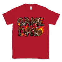 Red game day football leopard Classic Tee - Zillion Design Studio