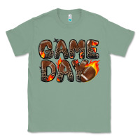 Sage game day football leopard Classic Tee - Zillion Design Studio