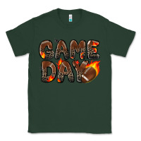 Sports Green game day football leopard Classic Tee - Zillion Design Studio