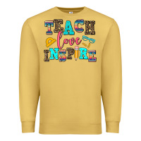 Antique Gold teach love inspire Premium Sweatshirt - AdoDesignShop