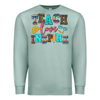 Seafoam teach love inspire Premium Sweatshirt - AdoDesignShop