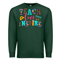 Sports Green teach love inspire Premium Sweatshirt - AdoDesignShop