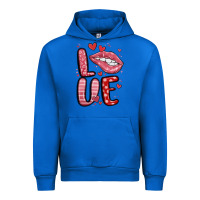 Cobalt western love lips Urban Hoodie - MaliasSmallBusiness