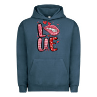 Pigment Midnight Navy western love lips Urban Hoodie - MaliasSmallBusiness