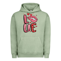 Pigment Oil Green western love lips Urban Hoodie - MaliasSmallBusiness