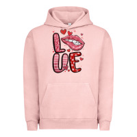 Pigment Salmon western love lips Urban Hoodie - MaliasSmallBusiness