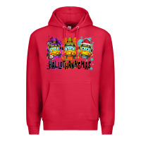 Cardinal Happy Hallothanksmas school bus Premium Hoodie - NancyCooperArtShop