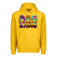Lemon Happy Hallothanksmas school bus Premium Hoodie - NancyCooperArtShop
