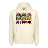 Sandshell Happy Hallothanksmas school bus Premium Hoodie - NancyCooperArtShop