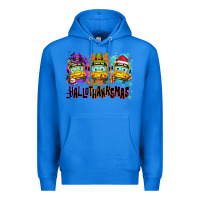 True Royal Happy Hallothanksmas school bus Premium Hoodie - NancyCooperArtShop