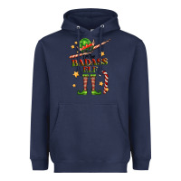 Navy im the badass elf Heavyweight Hoodie - FaDigitalArtStudio