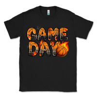 Black game day basketball leopard Classic Tee - Zillion Design Studio