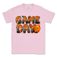 Bubblegum Pink game day basketball leopard Classic Tee - Zillion Design Studio
