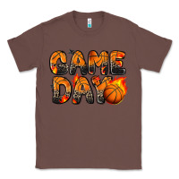 Chestnut game day basketball leopard Classic Tee - Zillion Design Studio