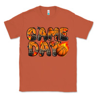Copper game day basketball leopard Classic Tee - Zillion Design Studio