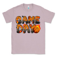 Lilac game day basketball leopard Classic Tee - Zillion Design Studio