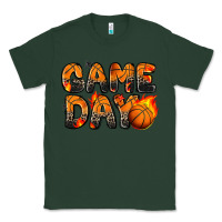 Sports Green game day basketball leopard Classic Tee - Zillion Design Studio