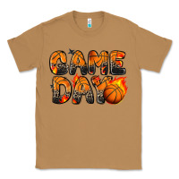 Toasted Coconut game day basketball leopard Classic Tee - Zillion Design Studio