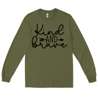 Army Green kind Long Sleeve Tee - Unal Design