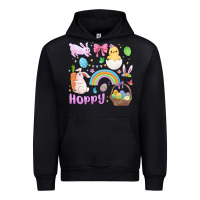 Black easter hoppy bunny Urban Hoodie - MaliasSmallBusiness