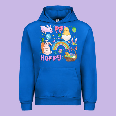 Easter Hoppy Bunny Urban Hoodie Designed By Maliassmallbusiness