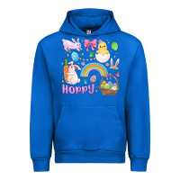 Cobalt easter hoppy bunny Urban Hoodie - MaliasSmallBusiness