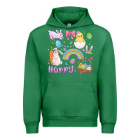 Emerald easter hoppy bunny Urban Hoodie - MaliasSmallBusiness