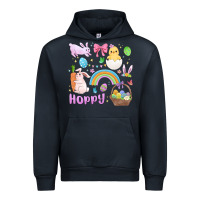 Navy easter hoppy bunny Urban Hoodie - MaliasSmallBusiness