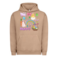 Pigment Burro easter hoppy bunny Urban Hoodie - MaliasSmallBusiness