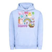 Pigment Grape Ice easter hoppy bunny Urban Hoodie - MaliasSmallBusiness