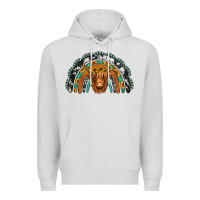Dove Grey turquoise cowhide sunflower headband highland cow Premium Hoodie - Jasminsmagicworld