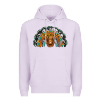 Lilac turquoise cowhide sunflower headband highland cow Premium Hoodie - Jasminsmagicworld