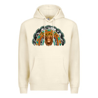 Sandshell turquoise cowhide sunflower headband highland cow Premium Hoodie - Jasminsmagicworld