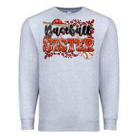 Heather Grey baseball sister Premium Sweatshirt - JahusDesignShop