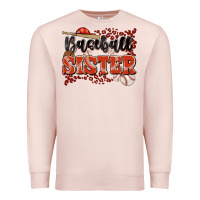Pale Pink baseball sister Premium Sweatshirt - JahusDesignShop