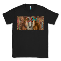 Black Horses with serape and leopard Classic Tee - RanaPortraitStore