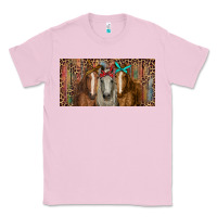 Bubblegum Pink Horses with serape and leopard Classic Tee - RanaPortraitStore