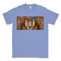 Colony Blue Horses with serape and leopard Classic Tee - RanaPortraitStore