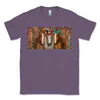 Lavender Horses with serape and leopard Classic Tee - RanaPortraitStore