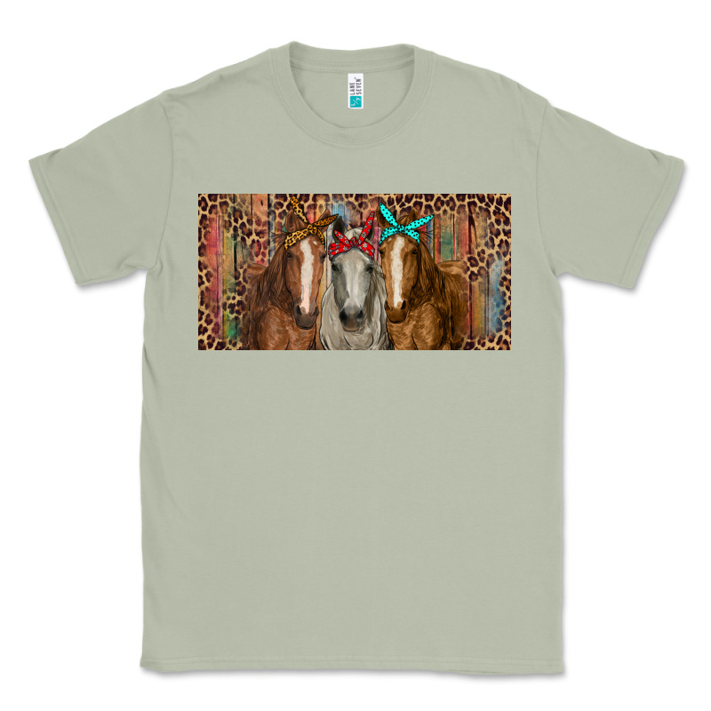 Horses With Serape And Leopard Classic Tee by RanaPortraitStore | Teevron