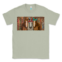 Matcha Horses with serape and leopard Classic Tee - RanaPortraitStore