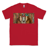 Red Horses with serape and leopard Classic Tee - RanaPortraitStore