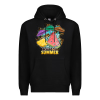 Black sweet summer watermelon pineapple fruits Premium Hoodie - RanaPortraitStore