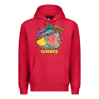 Cardinal sweet summer watermelon pineapple fruits Premium Hoodie - RanaPortraitStore