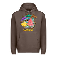 Coffee sweet summer watermelon pineapple fruits Premium Hoodie - RanaPortraitStore