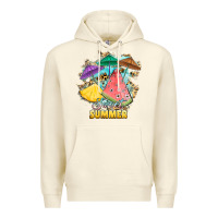 Sandshell sweet summer watermelon pineapple fruits Premium Hoodie - RanaPortraitStore