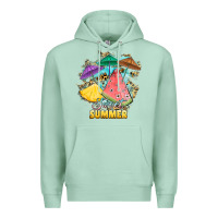 Seafoam sweet summer watermelon pineapple fruits Premium Hoodie - RanaPortraitStore